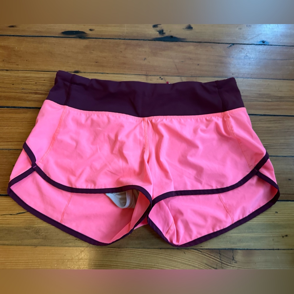 Pink and Burgundy Athletic Shorts